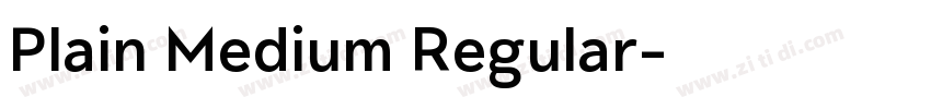 Plain Medium Regular字体转换